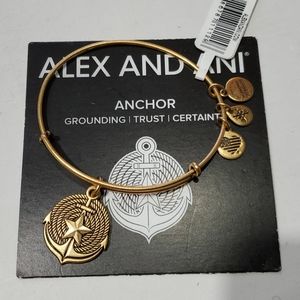 Alex and Ani Gold Anchor ⚓ Grounding/Trust brac